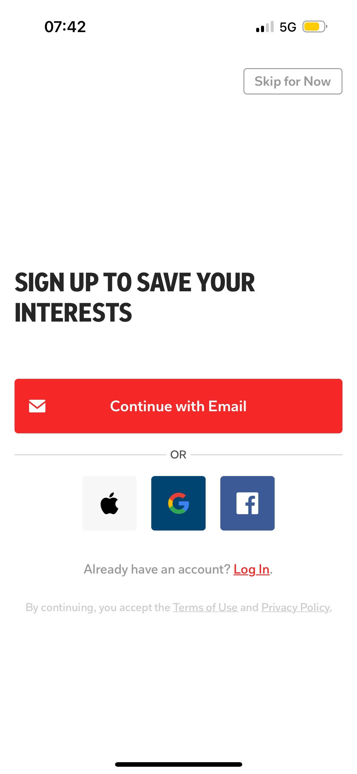 signup (Interest Saver)