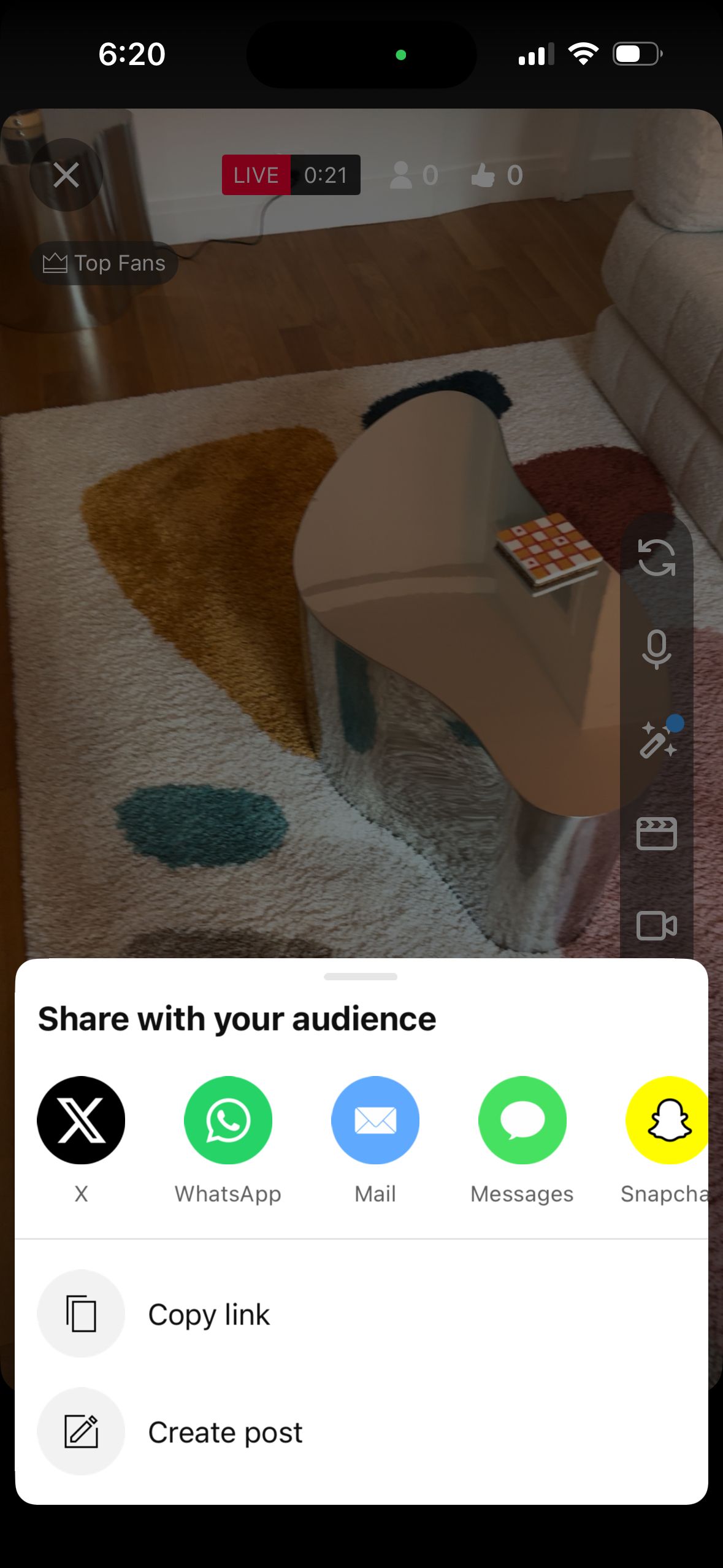Share Sheet (Youtube)