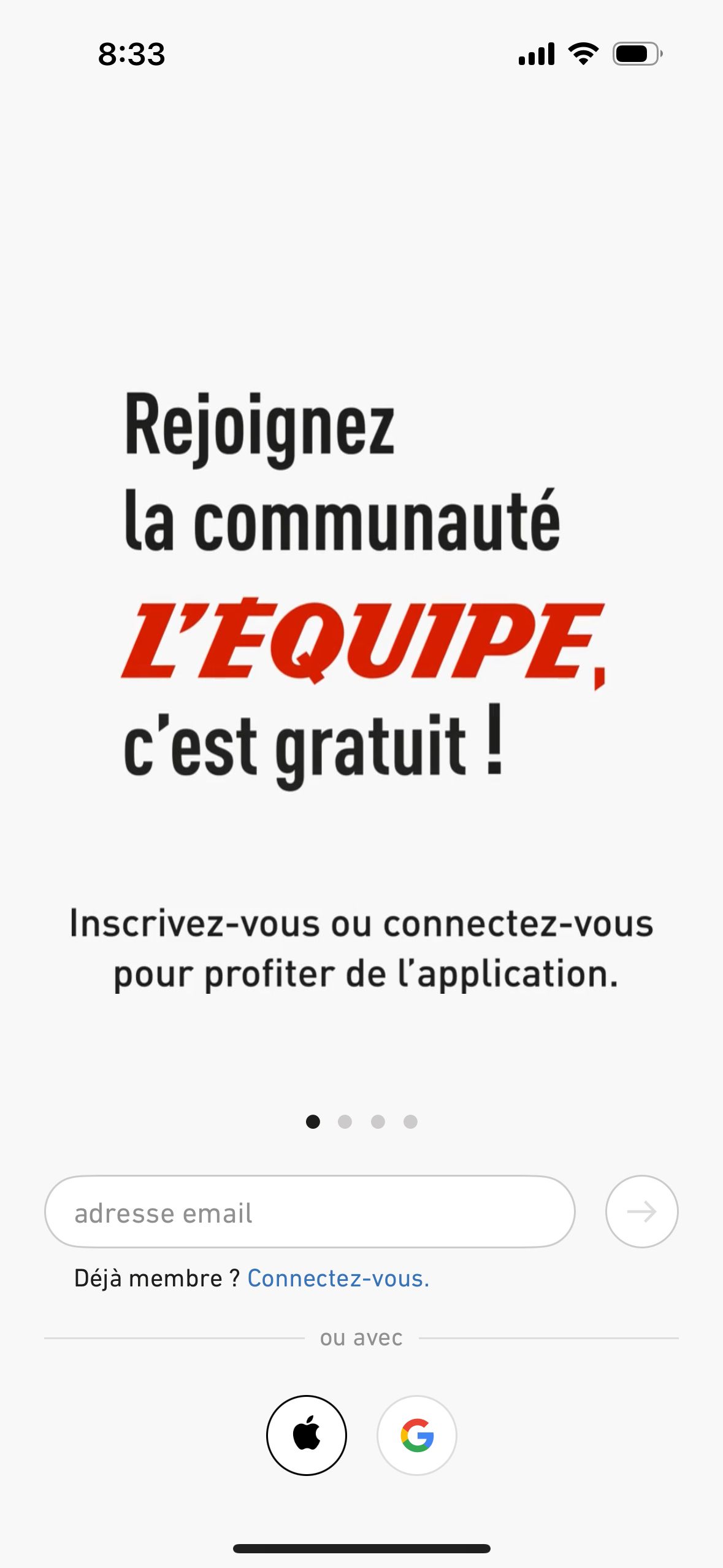 login (L'Équipe)