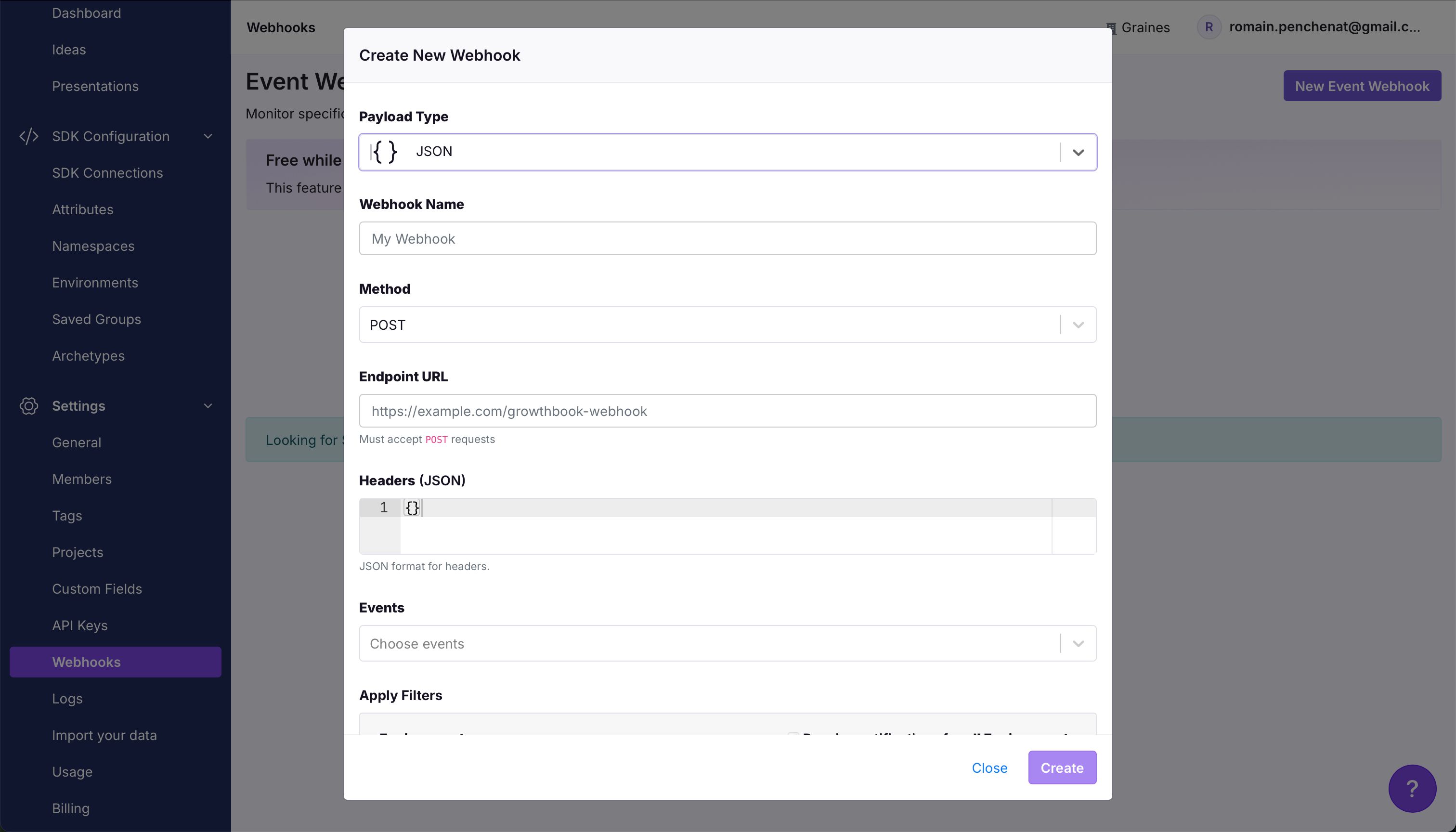 form (Growthbook)