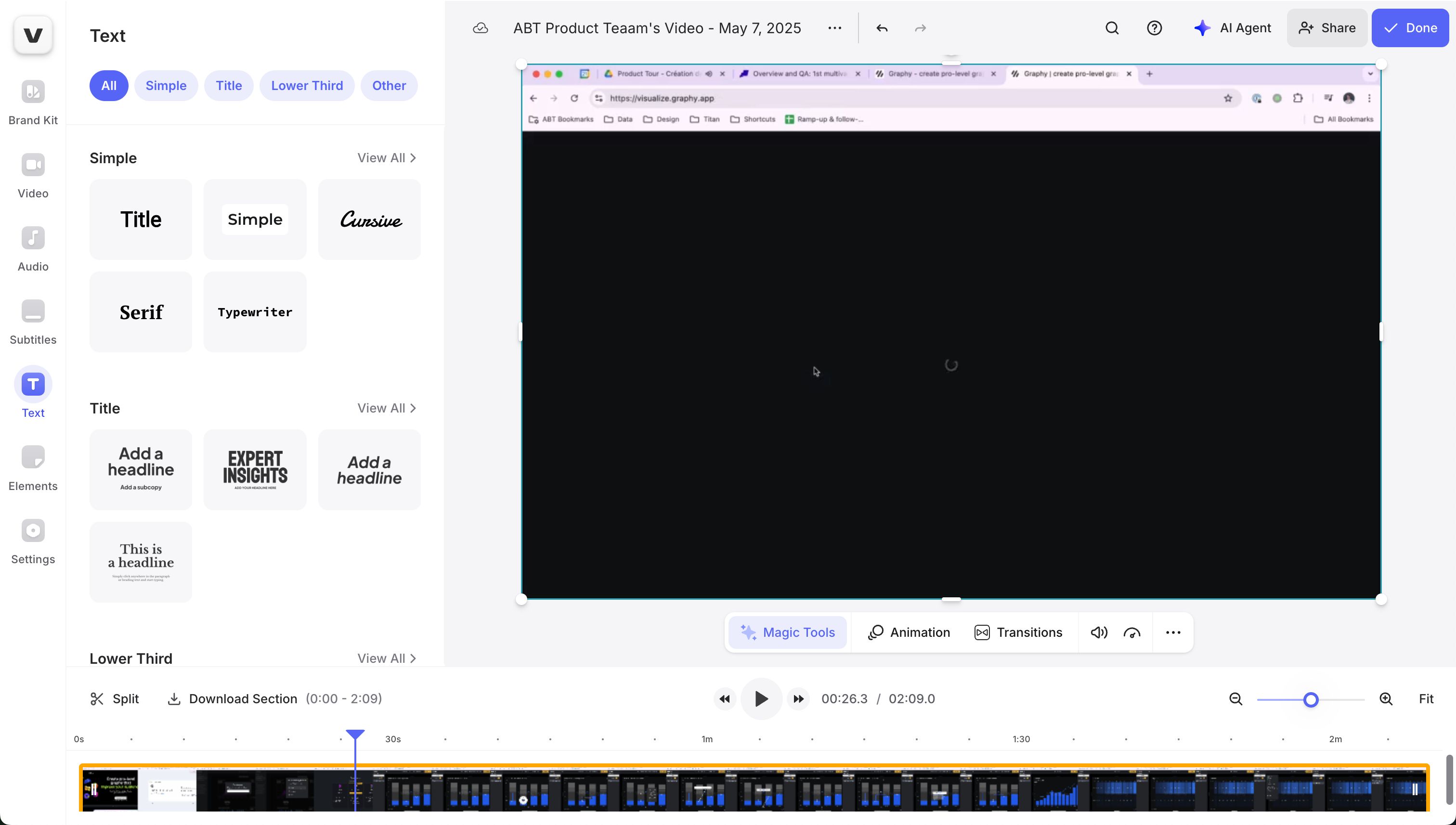 video editor (Veed)