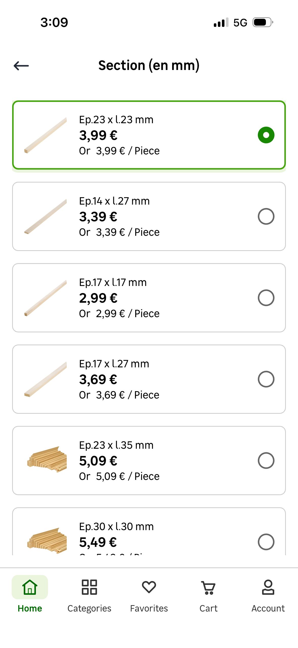 Product Listing (Leroy Merlin)